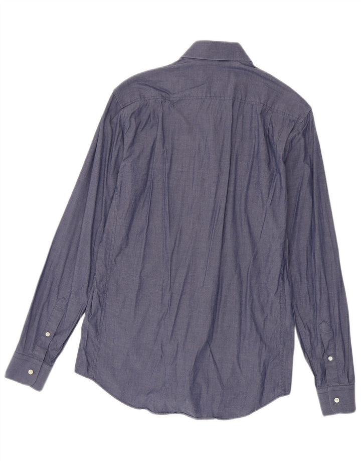 Camisa Reiss Hombre Small Azul Marino Algodón