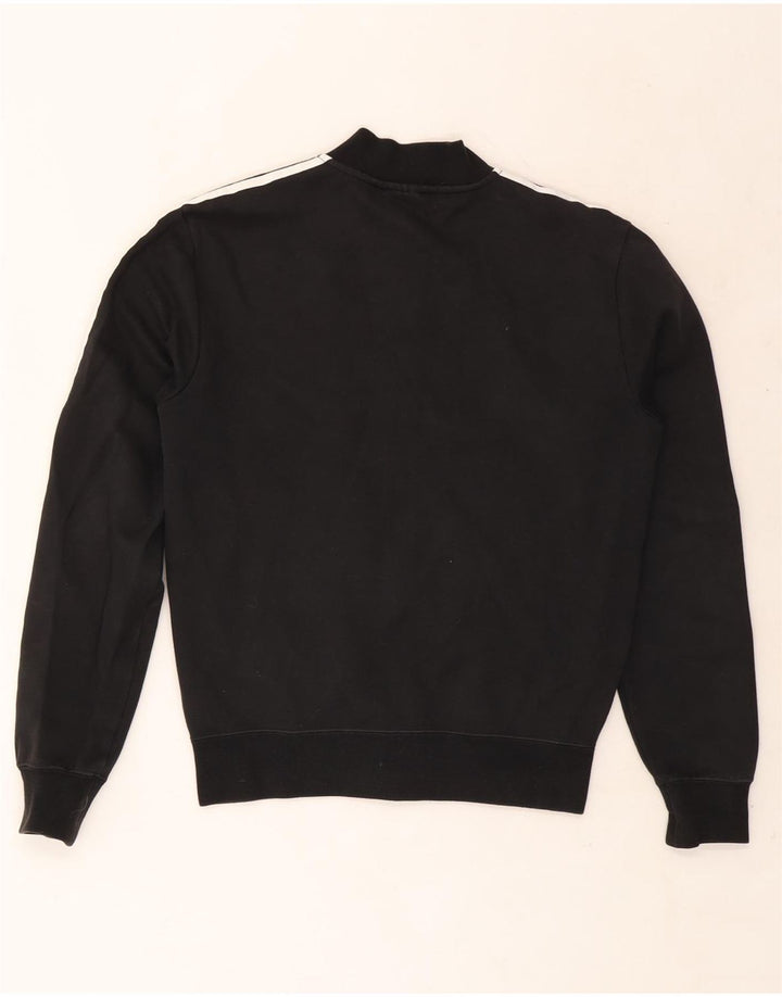Adidas Hombre Chándal Top Chaqueta Pequeña Algodón Negro