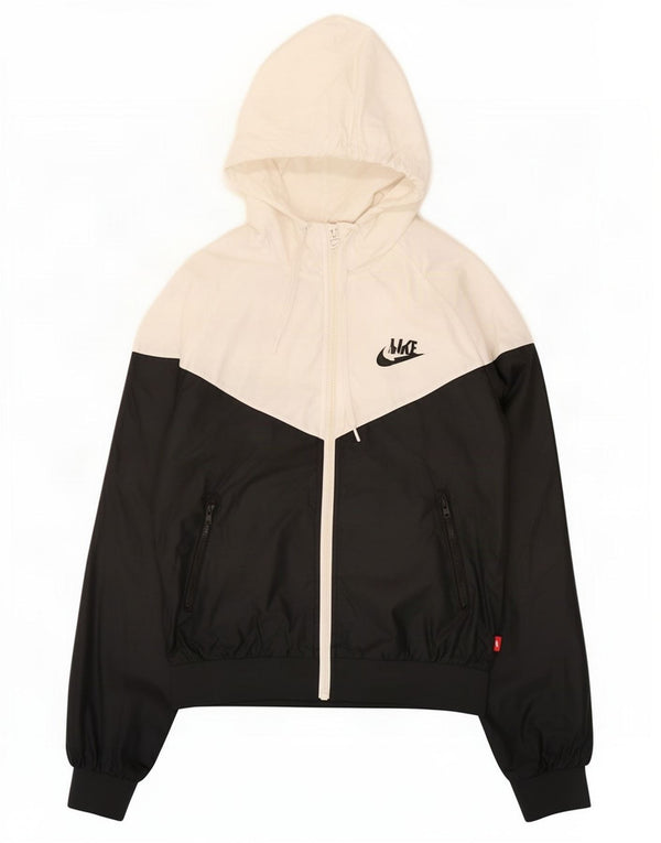 Nike - Chaqueta de chándal con capucha para mujer, talla grande, color blanco