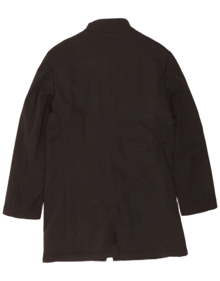 Abrigo vintage para hombre IT 50 Poliéster negro grande