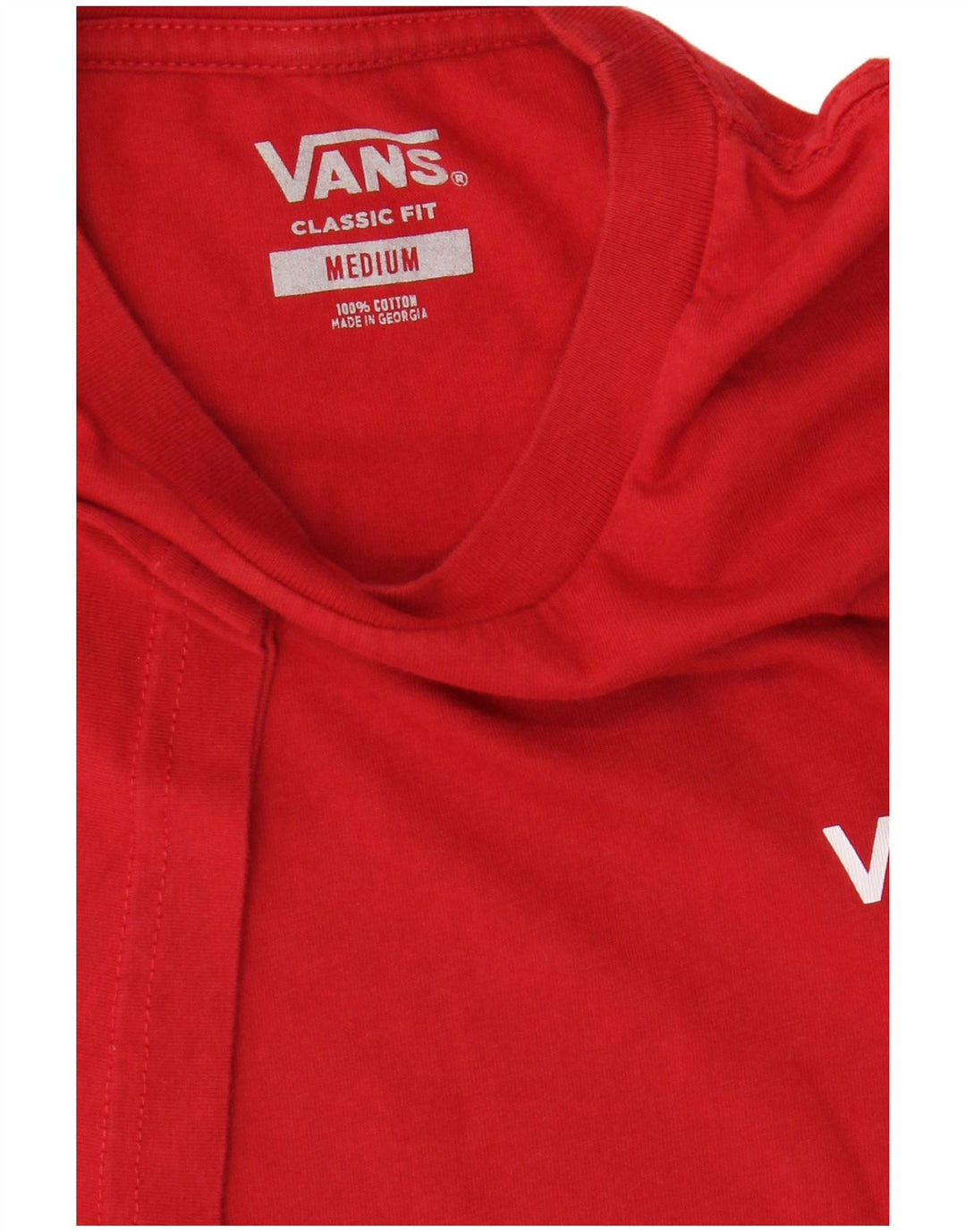 Camiseta Vans Classic Fit para hombre Top Medium Red Cotton