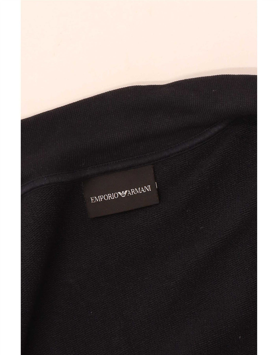 Emporio Armani Mens Graphic Chándal Top Chaqueta Mediano Negro