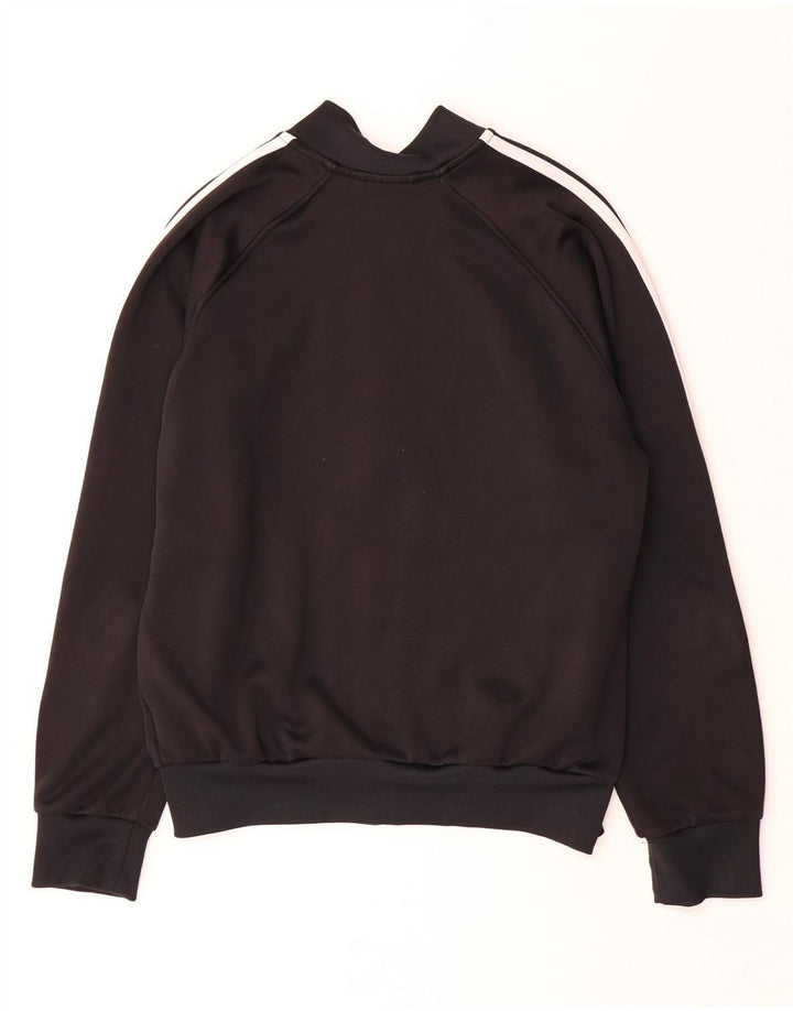 ADIDAS Chaqueta de chándal para mujer UK 14 Mediana Algodón negro