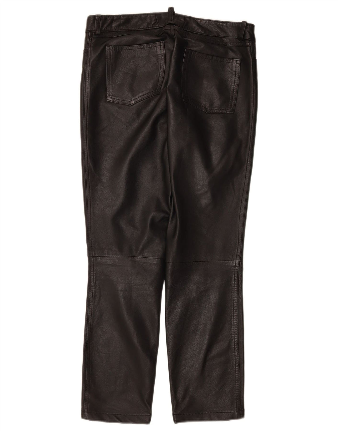 Pantalones de cuero Zen para mujer EU 38 Medium W28 L26 Cuero negro