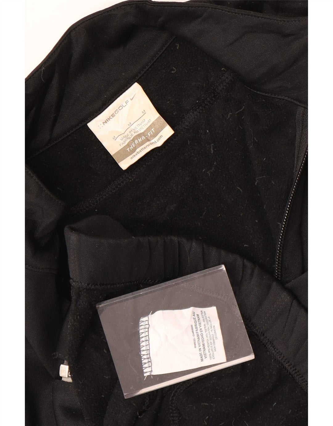 Nike - Chaqueta de chándal Therma-Fit para mujer, talla M, poliéster negro