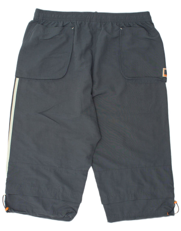 Adidas - Bermudas deportivas para hombre, talla 2XL, poliamida gris