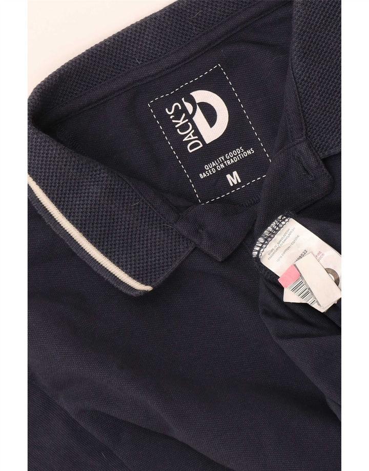 Dack's Polo para hombre de algodón azul marino mediano