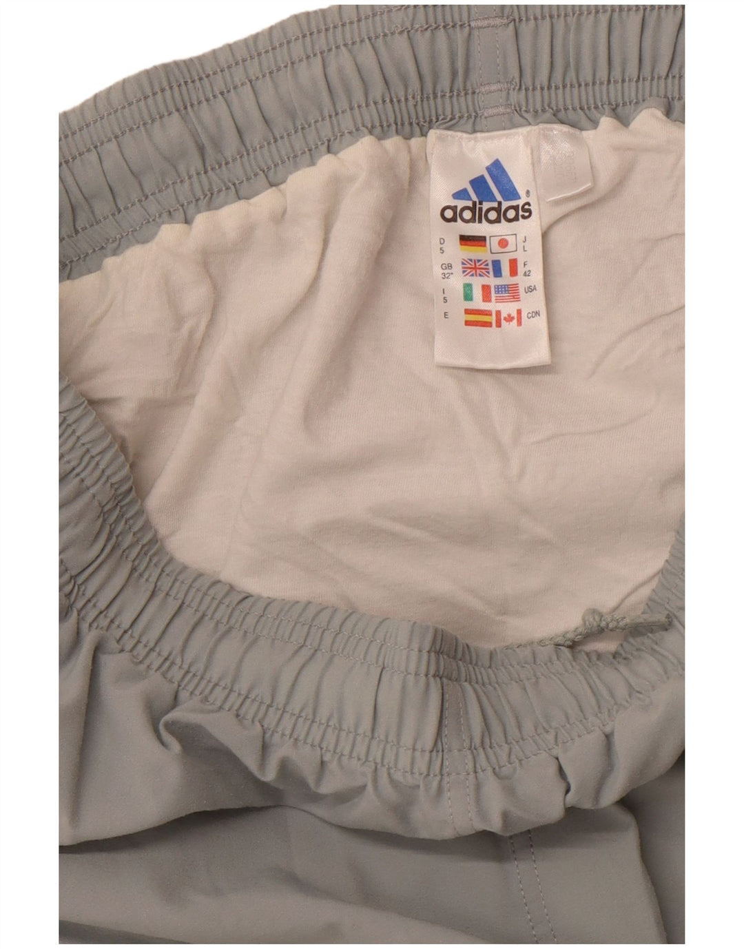 Pantalones cortos deportivos ADIDAS para hombre poliéster gris medio