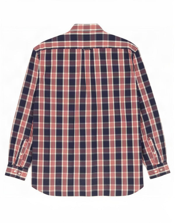 Gant Camisa Regular Fit XL De Algodón A Cuadros Azul Marino Hombre