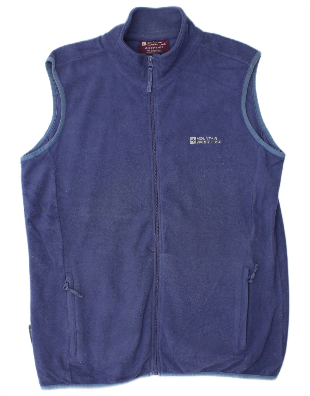 MOUNTAIN WAREHOUSE Womens Fleece Gilet UK 16 Large  Blue Polyester