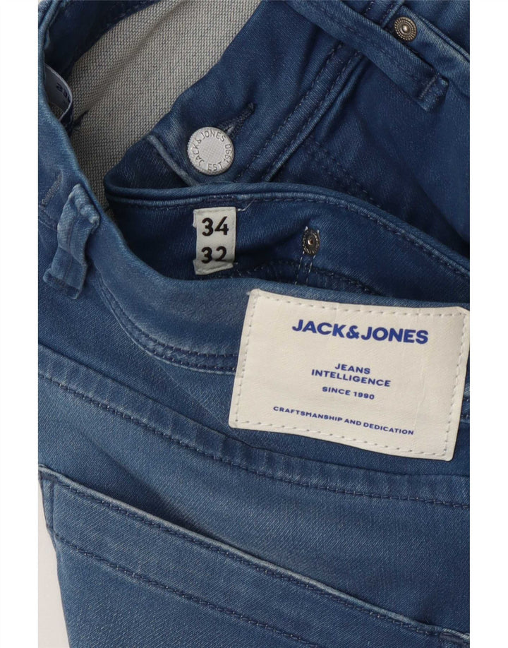 Jack & Jones Vaqueros rectos Tim para hombre W34 L32 Azul