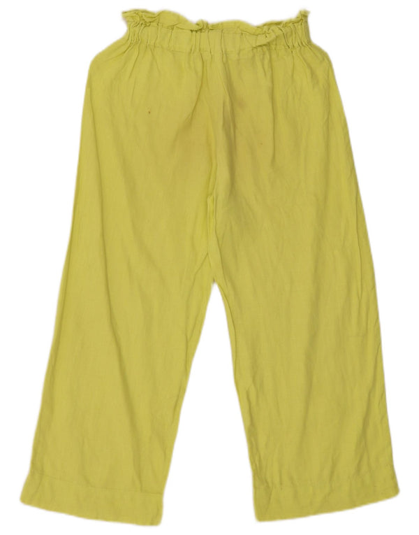 Zara Pantalón Casual Recto Niña 11-12 Años W30 L22 Amarillo