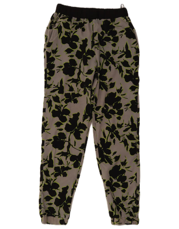 Topshop Joggers para Mujer Pantalones Casuales UK 8 Small W28 L27 Gris Floral