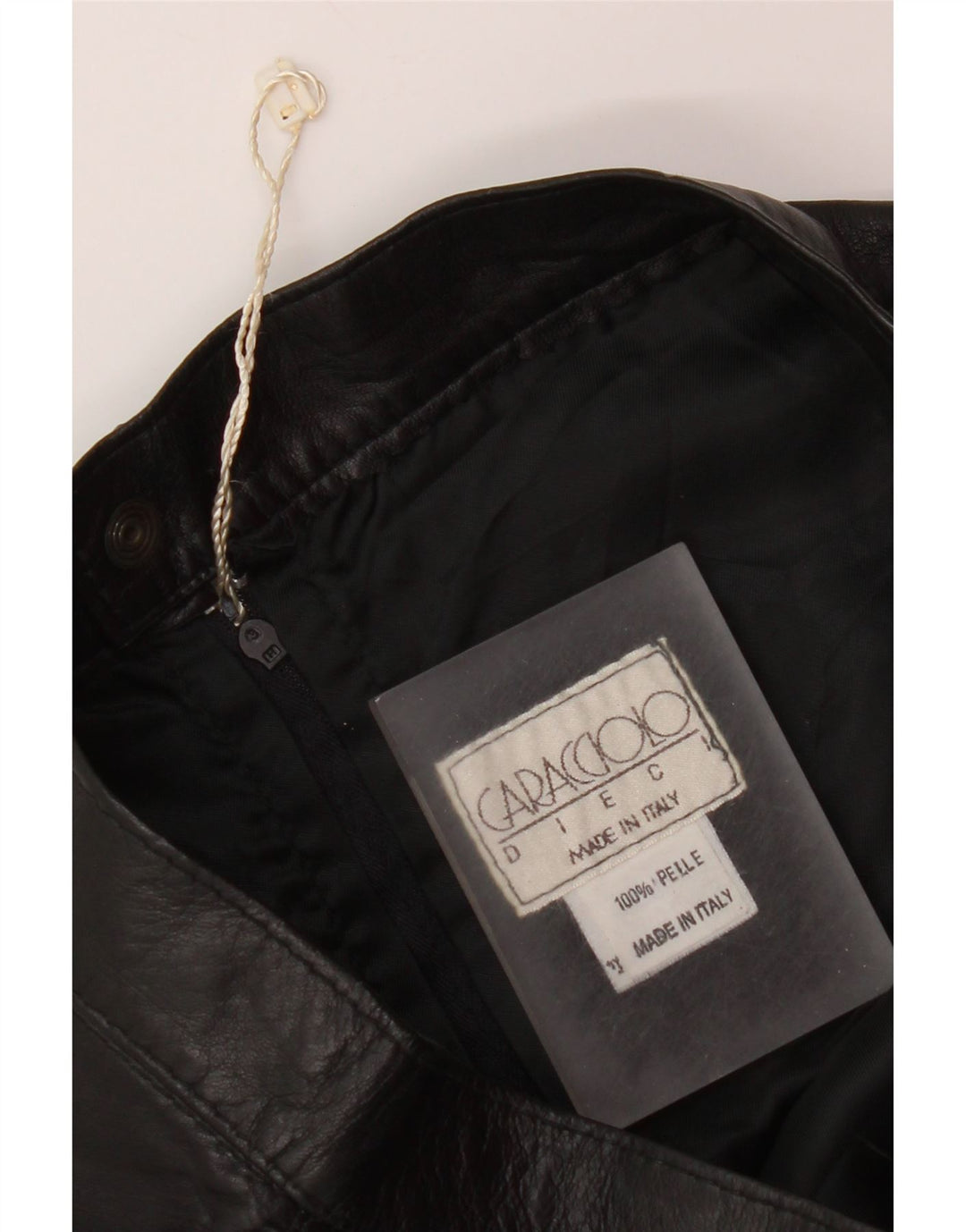Caracciolo Falda Lápiz Mujer W26 Pequeña Cuero Negro