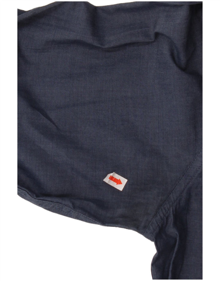 Camisa CALVIN KLEIN Slim Fit para hombre Talla 40 Mediana Azul marino Algodón