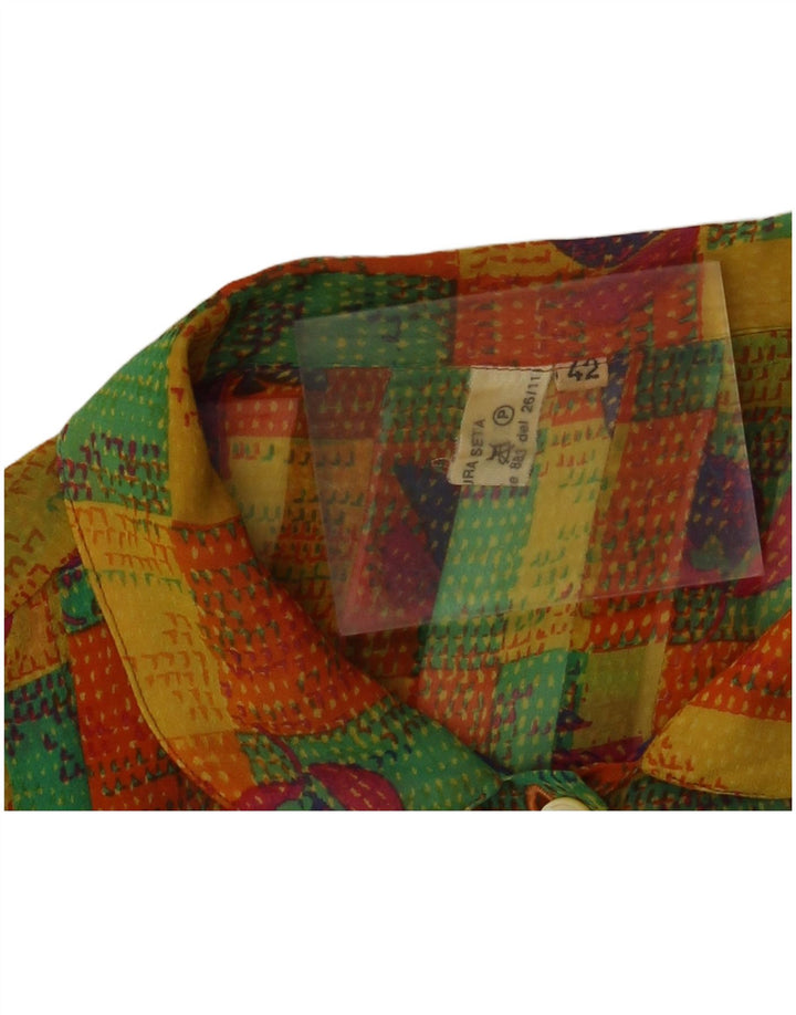 Blusa camisera de mujer VINTAGE IT 42 Patchwork multicolor medio