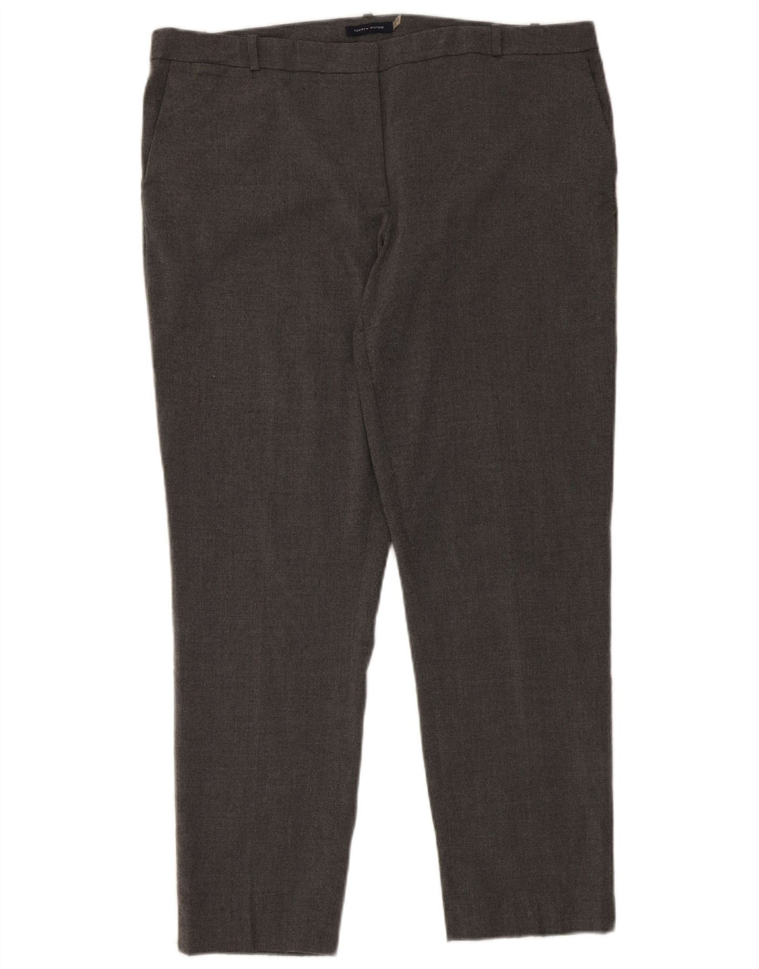 Tommy Hilfiger Pantalones chinos delgados para mujer US 14 XL W38 L30 Poliéster gris