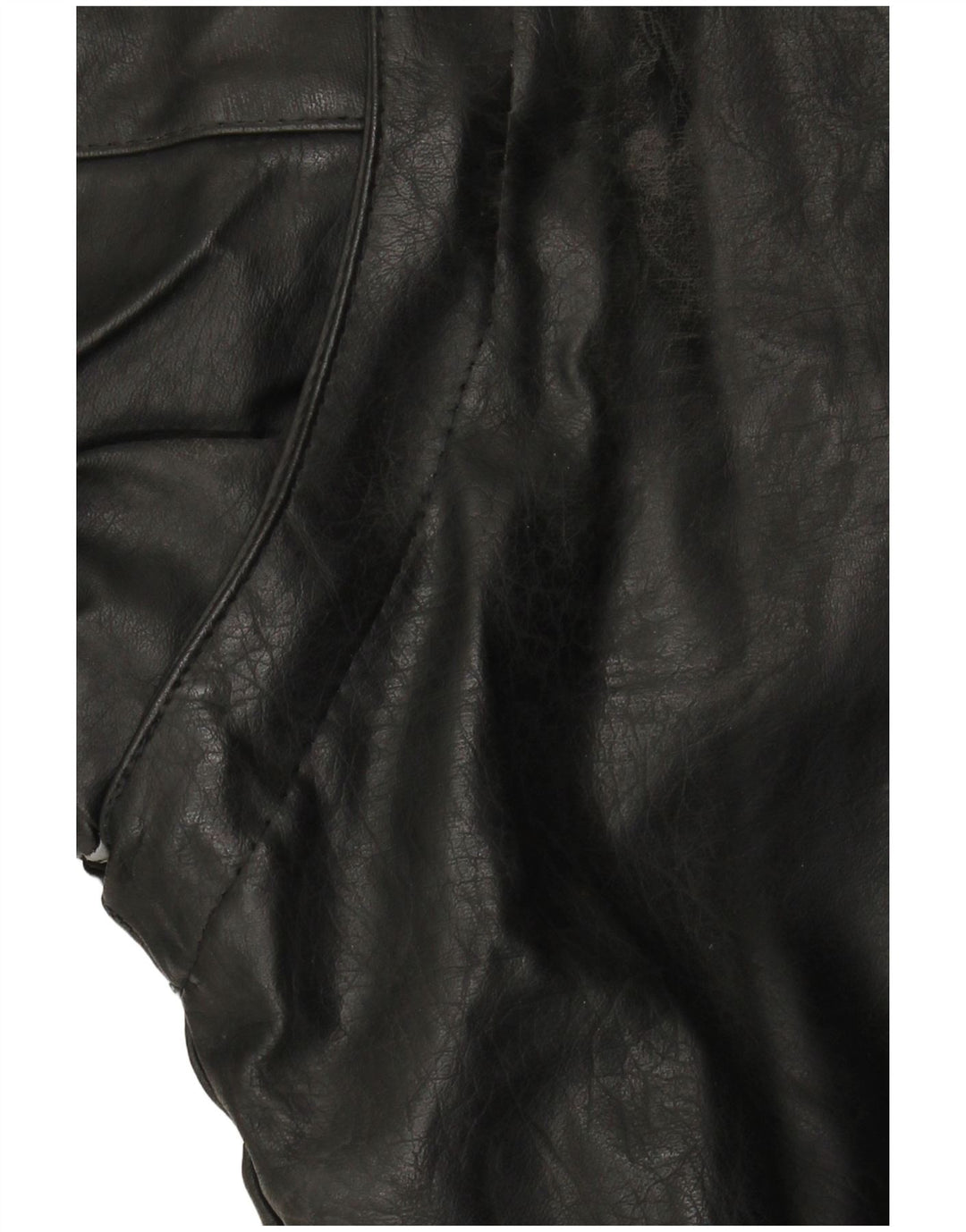 VINTAGE Chaqueta de cuero para hombre Reino Unido 42 XL Negro