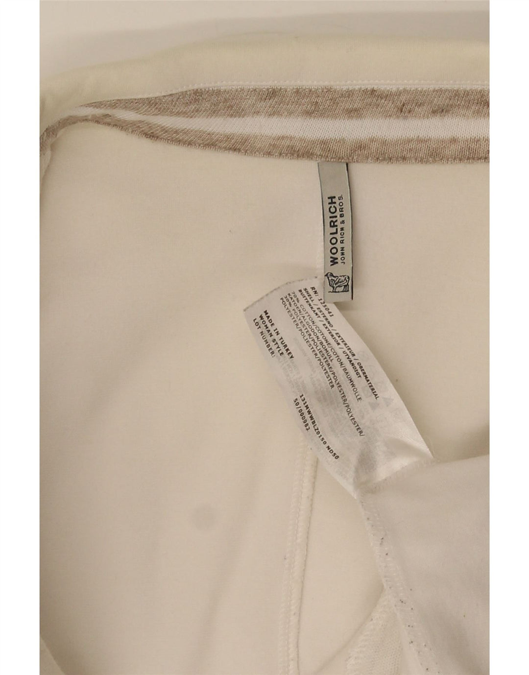 Woolrich Chaqueta tipo blazer de 3 botones para mujer UK 10 Small White Cotton