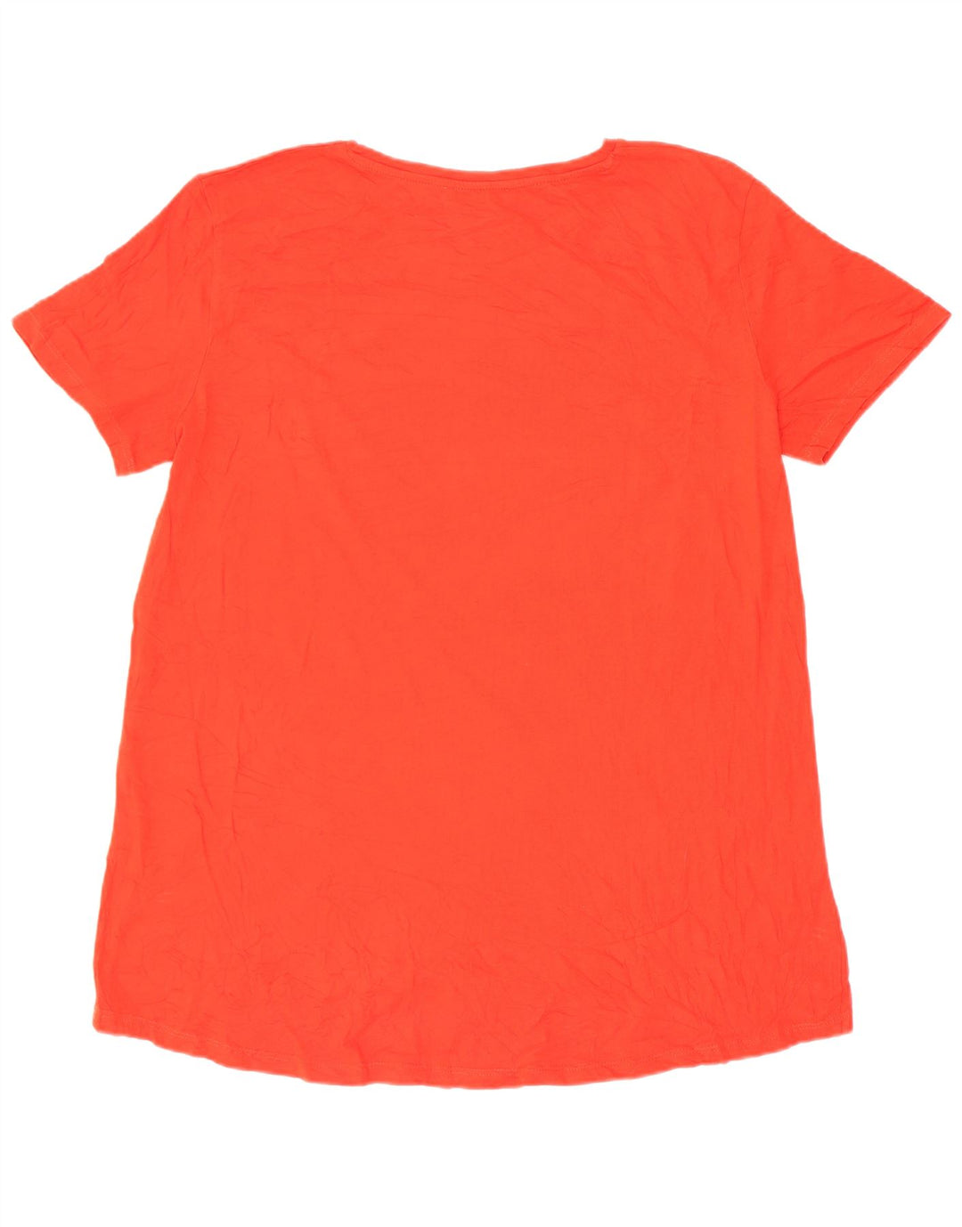 Zara Mujer Camiseta Top UK 44 Mediano Rojo Algodón
