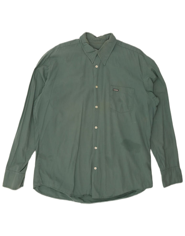 DIESEL Camisa Hombre XL Algodón Verde