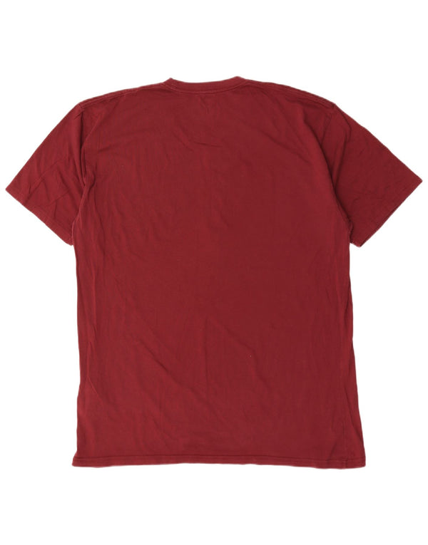 Vans Camiseta gráfica de corte clásico para hombre Top XL Algodón burdeos