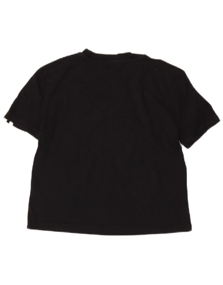 ADIDAS Camiseta corta para mujer UK 4/6 XS Algodón negro