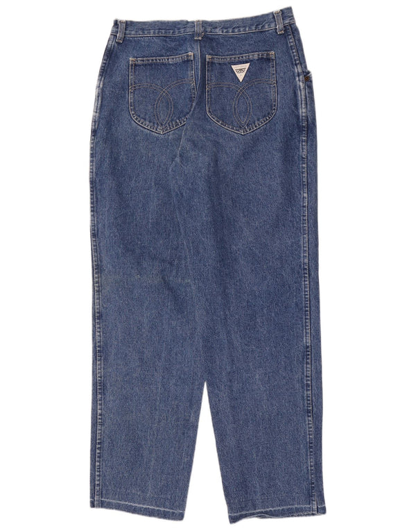 Vaqueros cónicos vintage para hombre W33 L31 Algodón azul