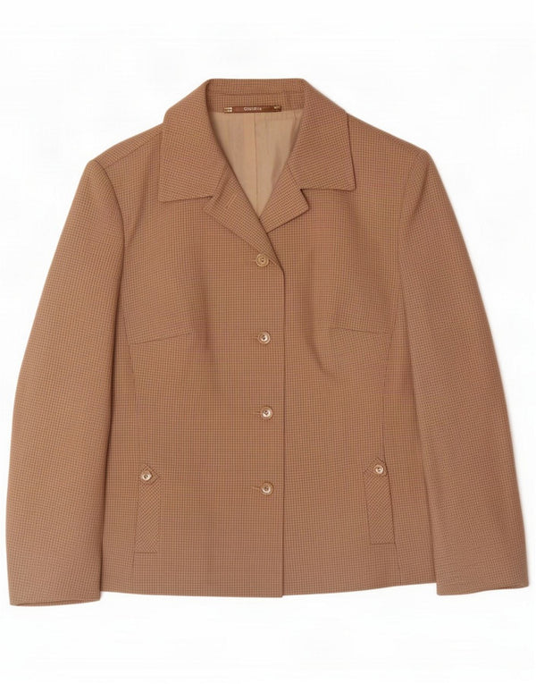 Chaqueta tipo blazer de 4 botones Goldix para mujer UK 44 Marrón medio