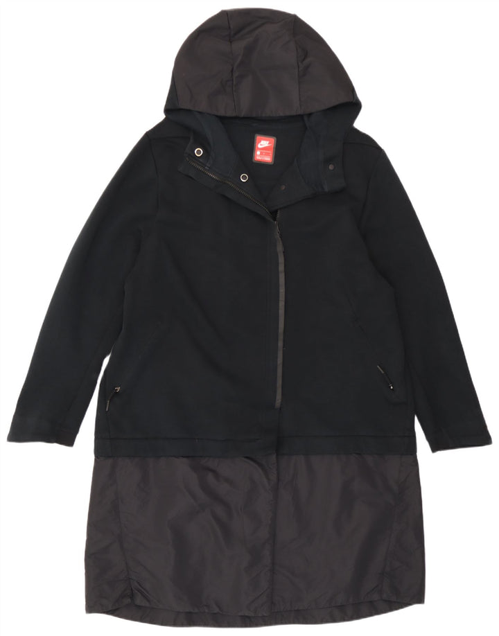 Nike Chubasquero con capucha para mujer UK 44 Grande Algodón negro