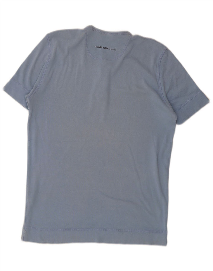 Calvin Klein - Camiseta para hombre, talla grande, algodón azul