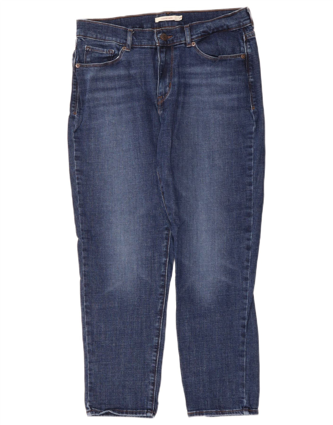 LEVI'S Jeans Capri Clásicos Para Mujer W29 L26 Algodón Azul