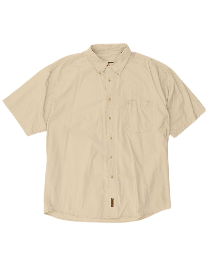 Timberland Camisa Manga Corta Hombre 2XL Algodón Beige