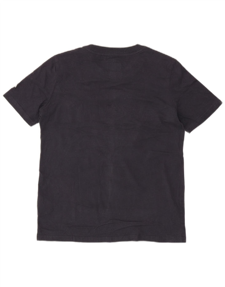 SUPERDRY Camiseta gráfica para mujer Top UK 8 Small Azul marino Algodón