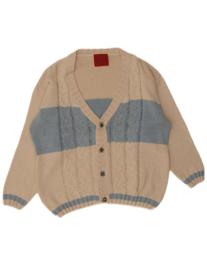 Sercap Cárdigan Hombre XL Algodón Color Block Beige