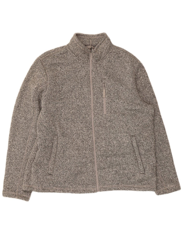 Marks & Spencer Chaqueta de chándal de forro polar para mujer UK 20 2XL Gris moteado