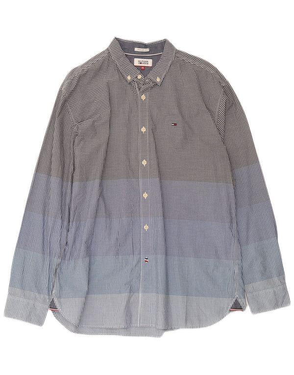 Tommy Hilfiger Camisa Regular Fit para Hombre 2XL Algodón Vichy Multicolor