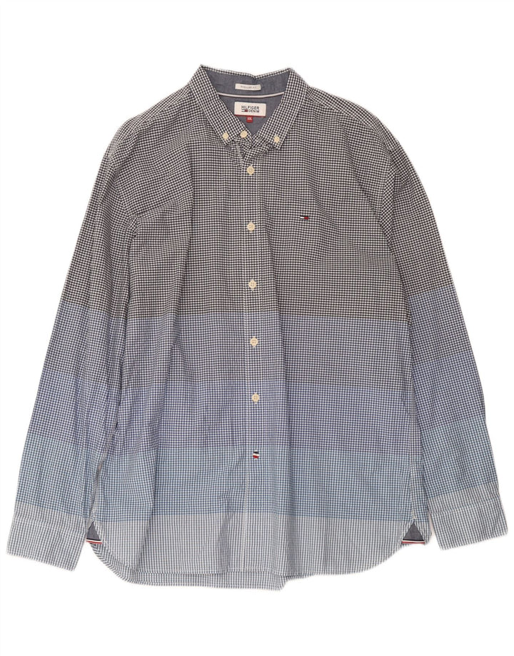 Tommy Hilfiger Camisa Regular Fit para Hombre 2XL Algodón Vichy Multicolor