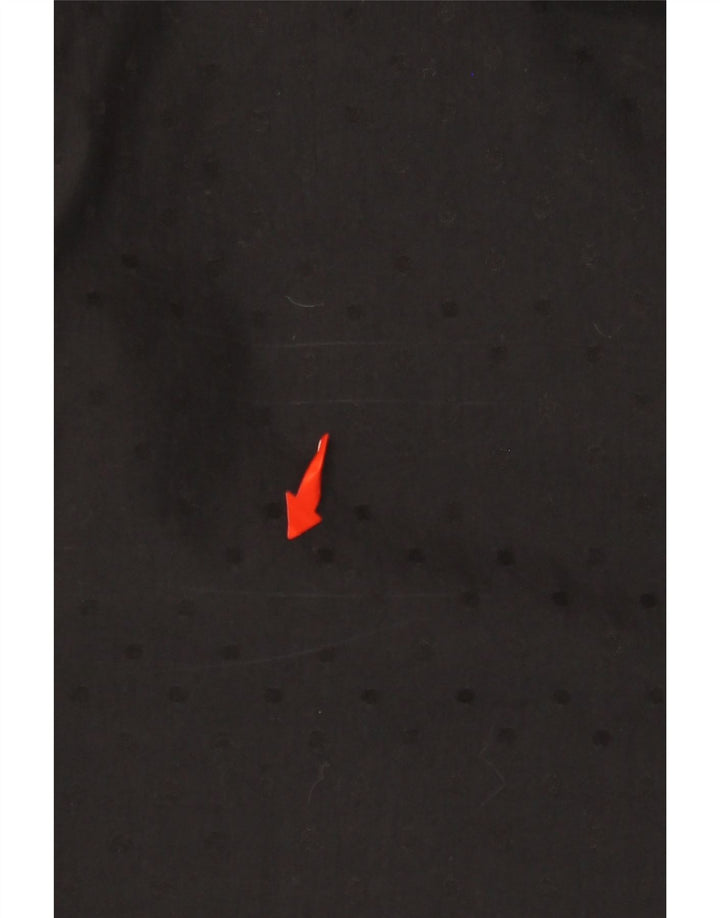 ANIMAL Chaqueta cortavientos con capucha para mujer UK 10 Small Black Polyamide