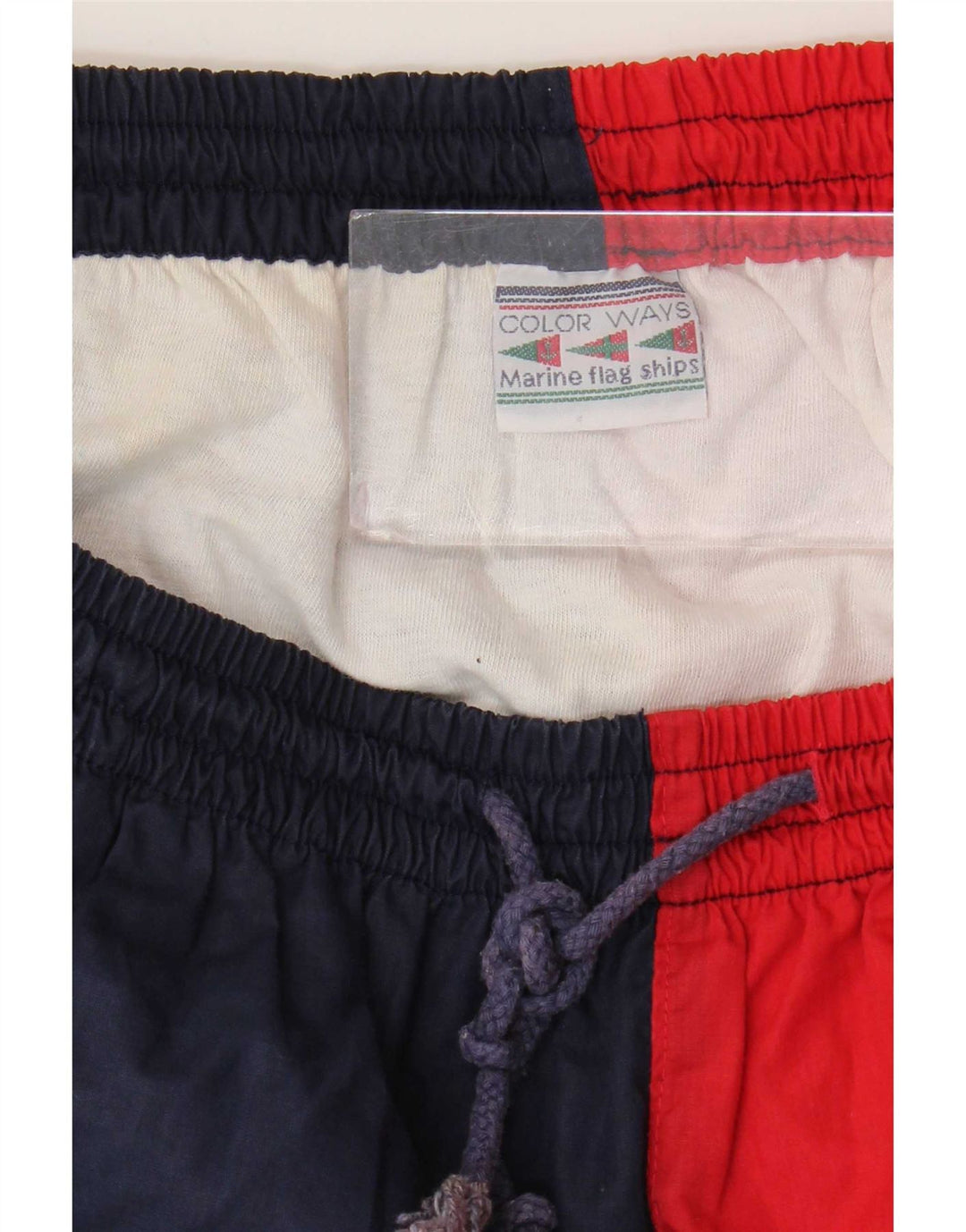 Pantalones cortos deportivos gráficos vintage para hombre XL Poliéster color block multicolor
