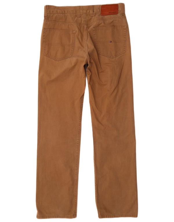 Tommy Hilfiger Pantalones casuales rectos para hombre W32 L32 Algodón marrón