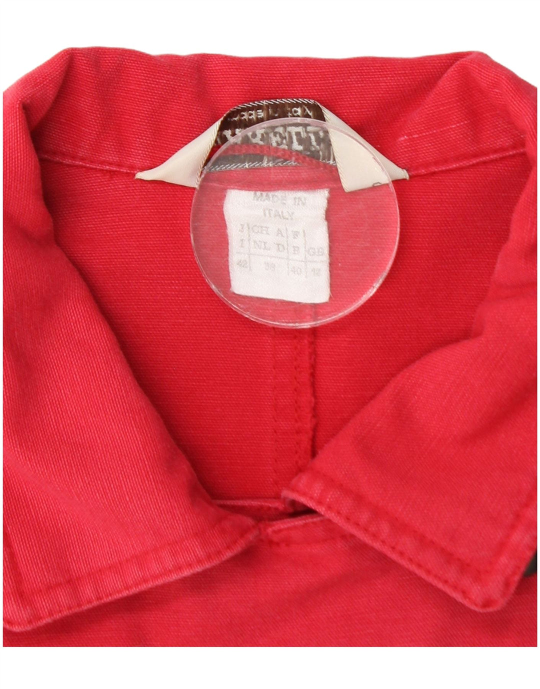 Marella Chaqueta utilitaria de manga 3/4 extragrande para mujer, talla 44, talla M, color rojo