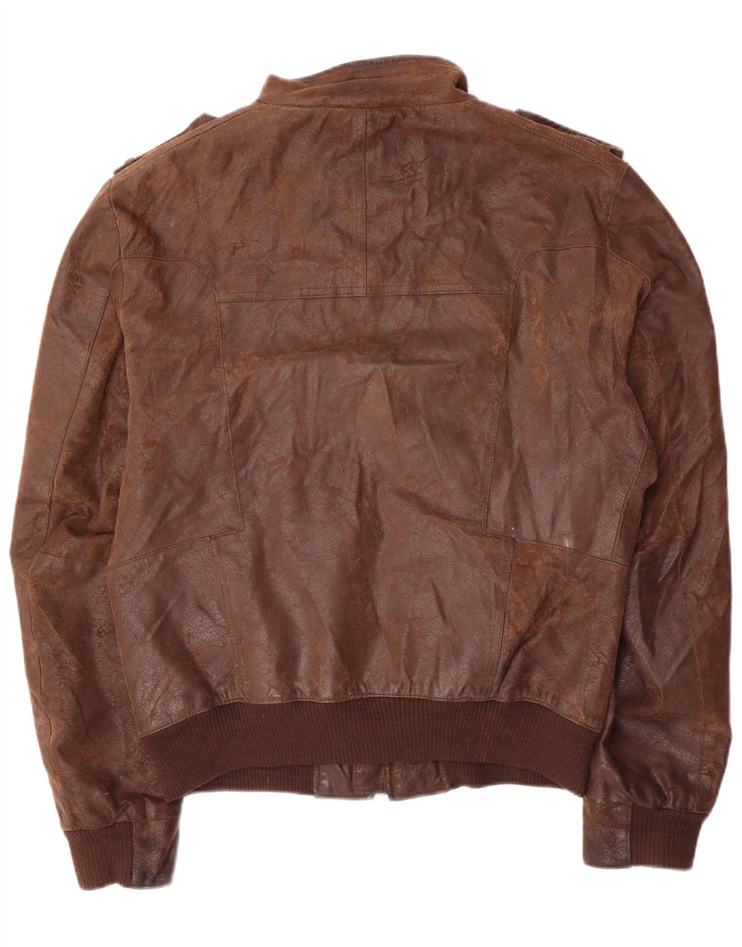 Vintage hombres chaqueta bomber militar Reino Unido 40 marrón grande