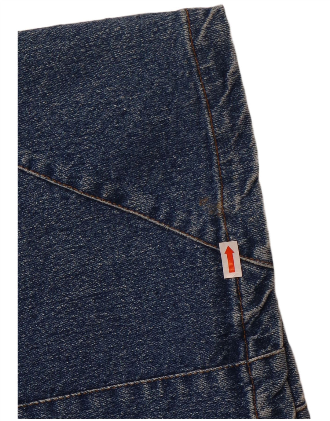 Falda vaquera vintage para mujer W28 Algodón azul medio