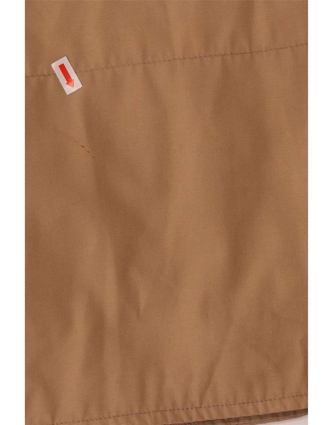 VINTAGE Hombres Utility Gilet Reino Unido 40 Poliéster Beige Grande