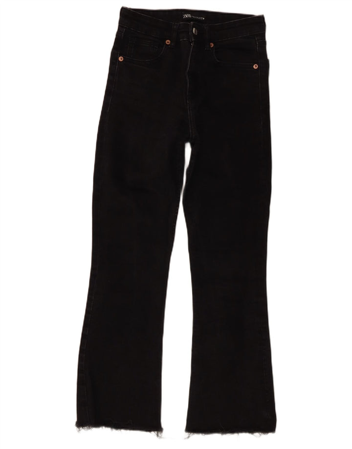 Zara Vaqueros Acampanados Mujer EU 36 XS W26 L25 Negro