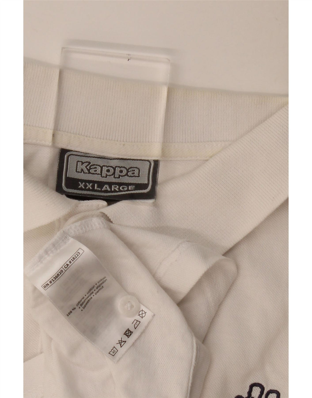 Kappa Polo Hombre 2XL Algodón Blanco