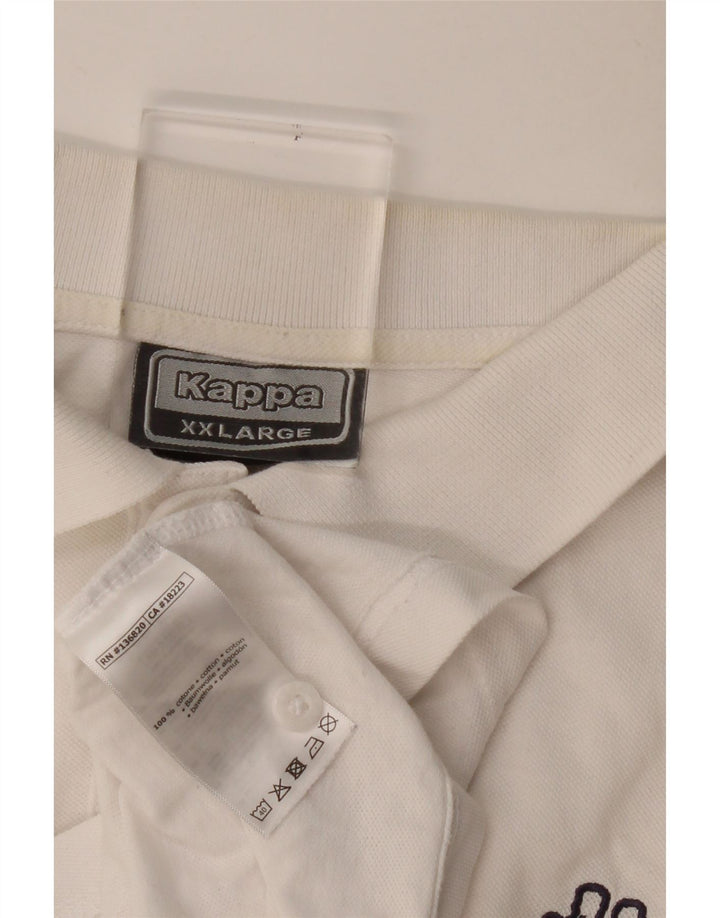 Kappa Polo Hombre 2XL Algodón Blanco
