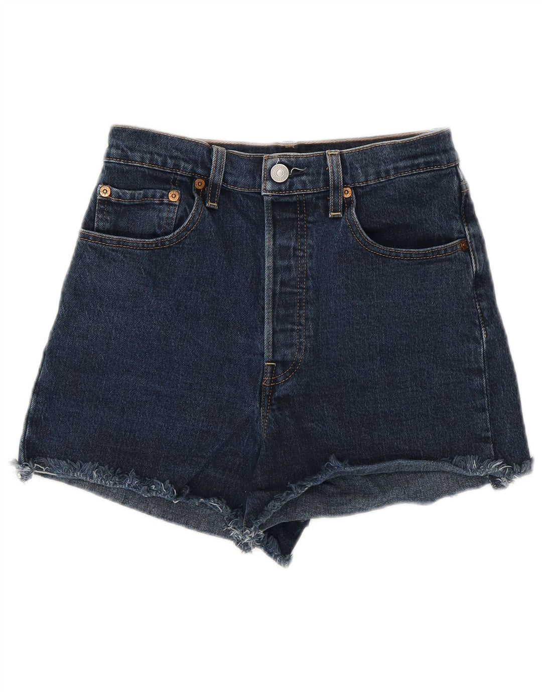 LEVI'S Mujer 501 Shorts De Mezclilla W27 Pequeño Azul Algodón Clásico