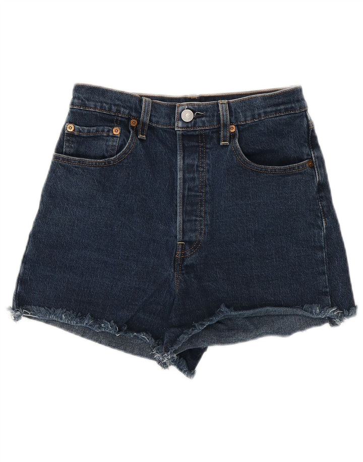 LEVI'S Mujer 501 Shorts De Mezclilla W27 Pequeño Azul Algodón Clásico